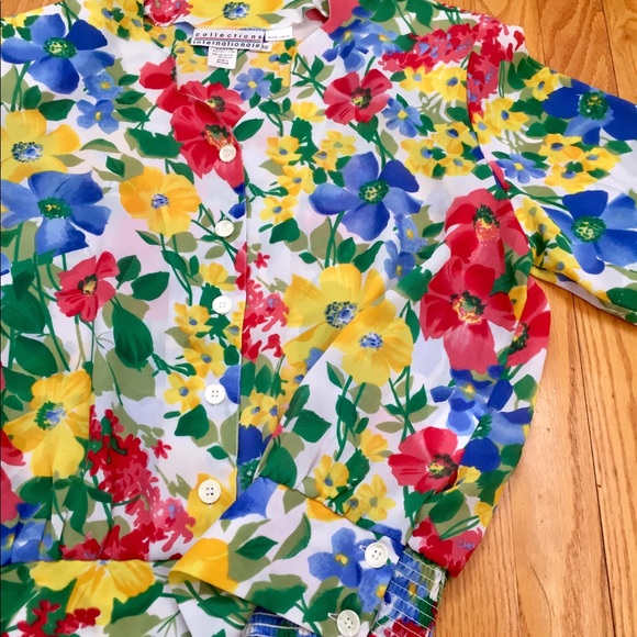 Floral Short Sleeve Blouse l Size 12 l NWOT - Picture 6 of 9